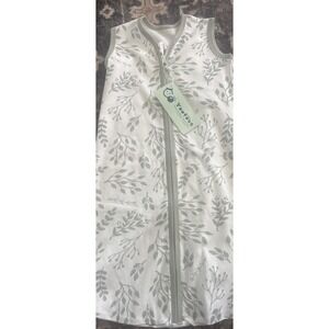 Yoofoss Baby Sleep Sack Green White Leaf Print Size 0 to 6 Months
